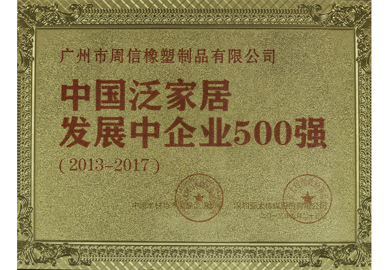 中國泛家居發(fā)展中企業(yè)500強